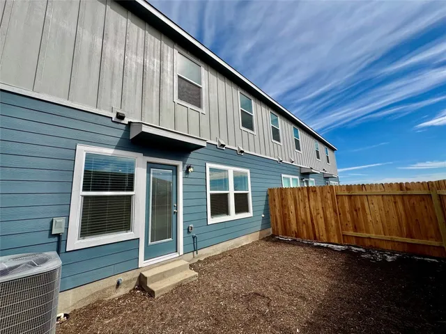 a backyard of a house