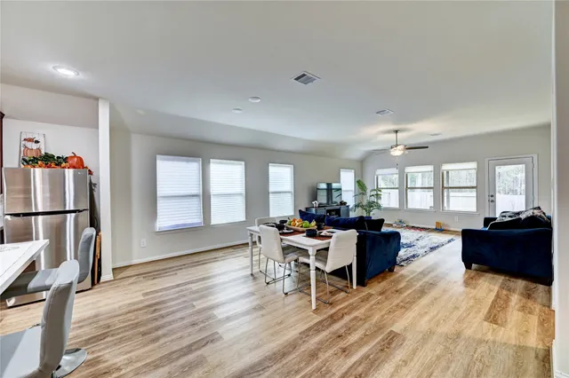 a view of small space with racks on the wall