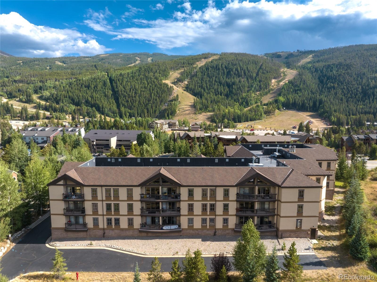 22787 Highway 6, Unit 209 Dillon, CO 80435 - Photo 20 of 49 a view of a town with large trees and a mountain view