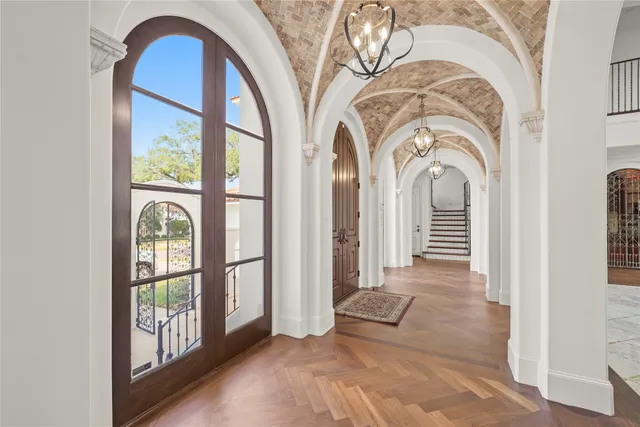 a kitchen with lots of counter top space sink and stove
