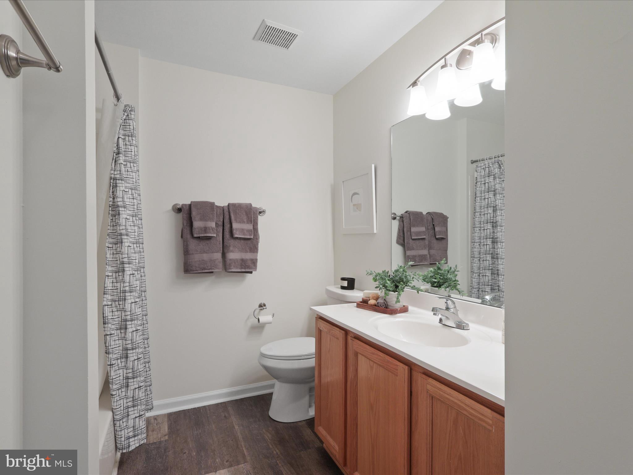 25449 Morse Drive Chantilly, VA 20152 - Photo 21 of 46 a bathroom with a sink a toilet and a mirror