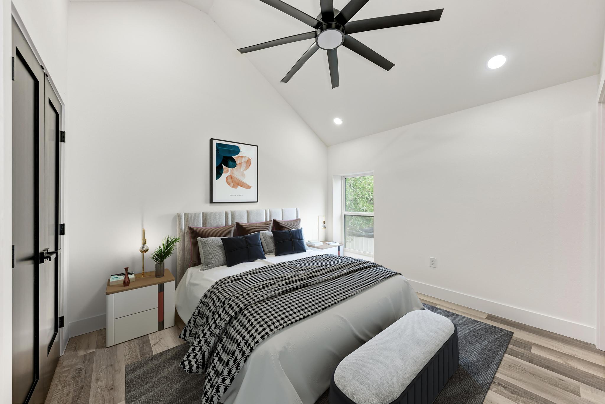 4190 West Fm 243 Bertram, TX 78605 - Photo 25 of 42 Guest bedroom upstairs in main home virtually staged