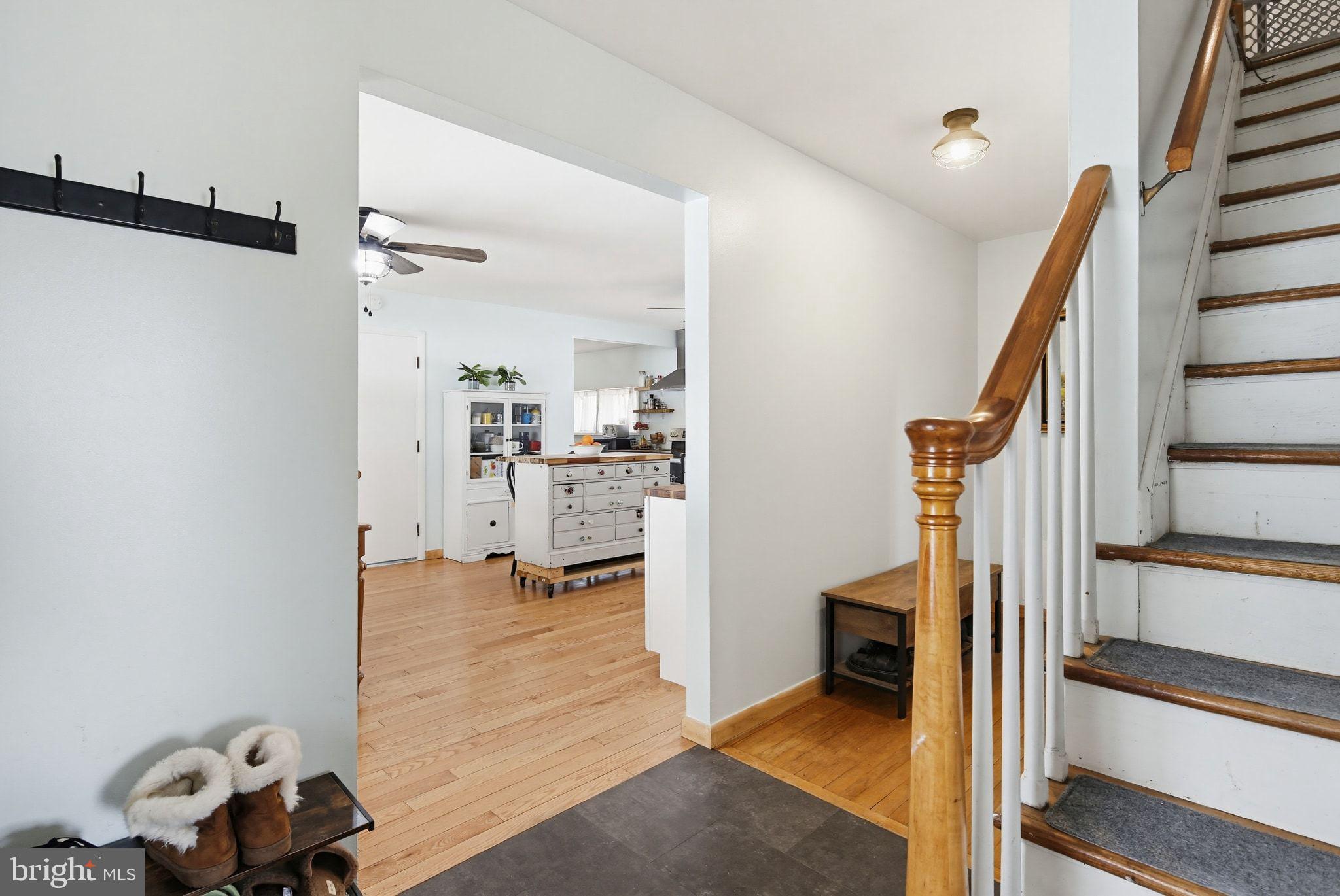 2124 Oaklyn Drive Fallston, MD 21047 - Photo 2 of 33 a view of a hallway view with wooden floor and staircase