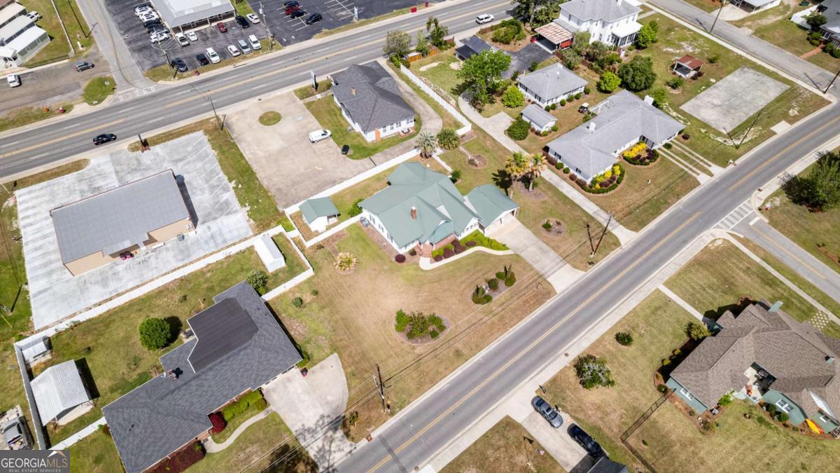 316 Fair Street Baxley, GA 31513 - Photo 56 of 64 an aerial view of a house with a swimming pool