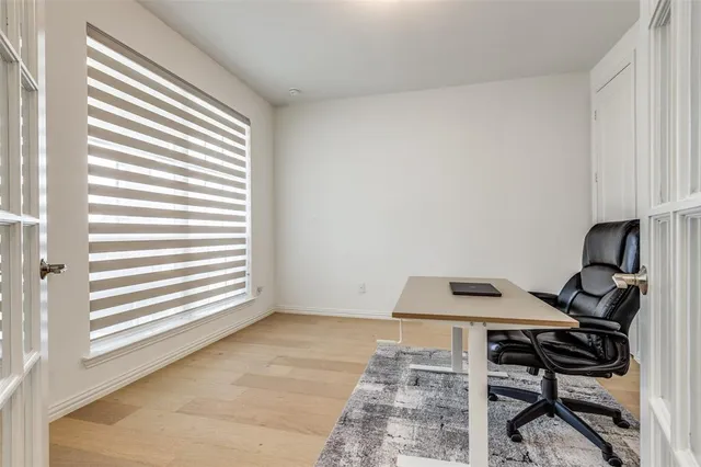 a workspace with a window