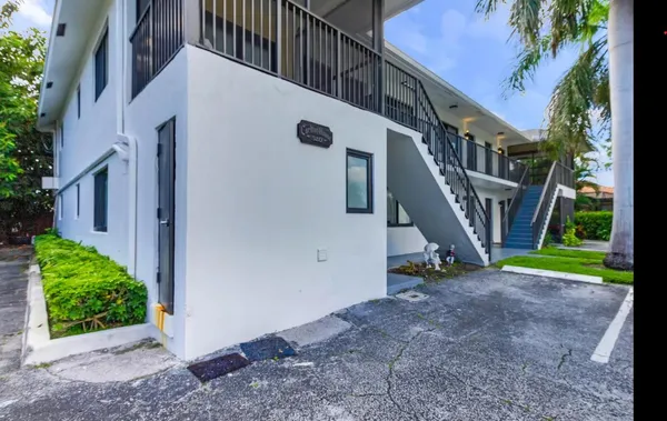 a view of outdoor space and deck