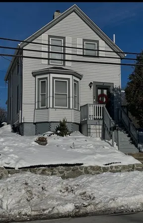 a front view of a house
