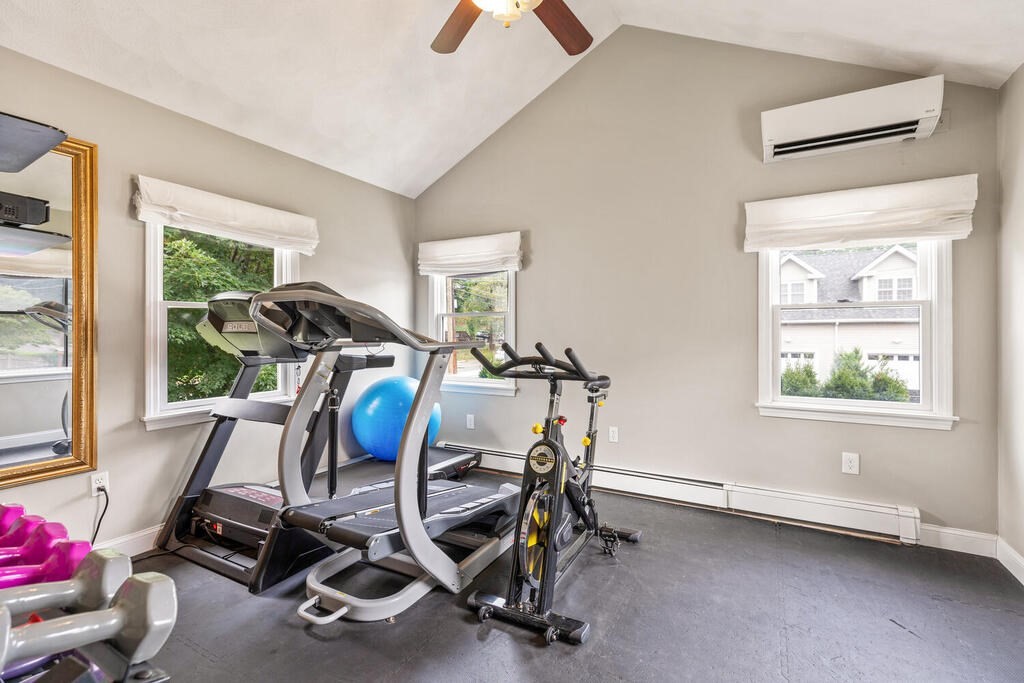 45 Spring Street Stoneham, MA 02180 - Photo 15 of 30 a view of a room with gym equipment
