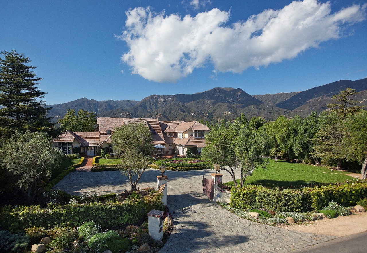 361 Ortega Ridge Road Santa Barbara, CA 93108 - Photo 3 of 11 an aerial view of a house with garden