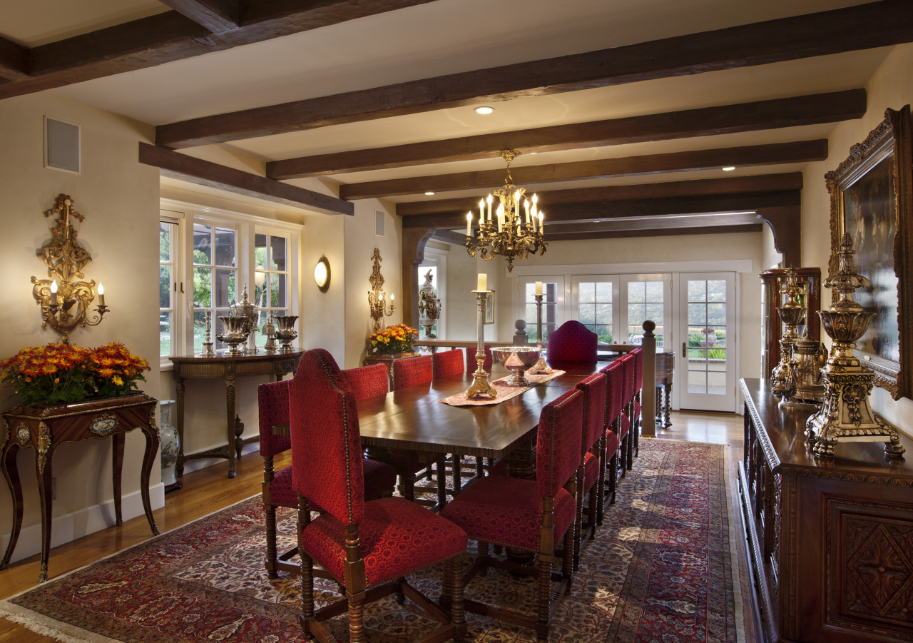 361 Ortega Ridge Road Santa Barbara, CA 93108 - Photo 7 of 11 a view of a dining room with furniture and chandelier
