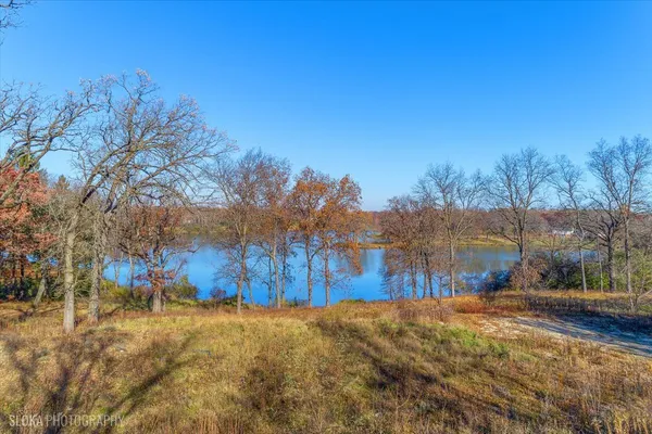 a view of lake with mountain