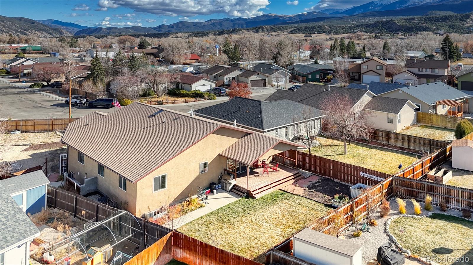 50 Rex Circle Salida, CO 81201 - Photo 4 of 50 an aerial view of a house with a swimming pool