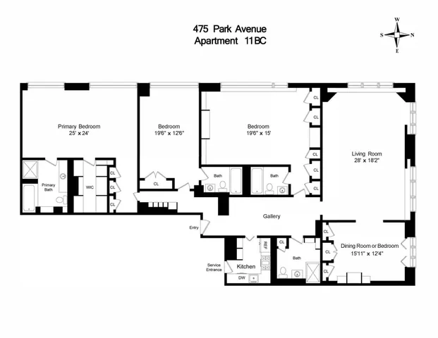 $3,995,000 | 475 Park Avenue, Unit 11BC | Midtown East