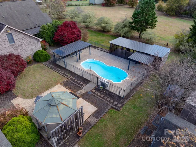 an aerial view of a city