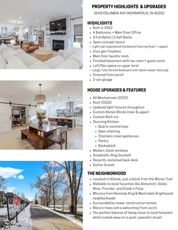$599,900 | 2043 Columbia Avenue, Indianapolis, IN 46202
