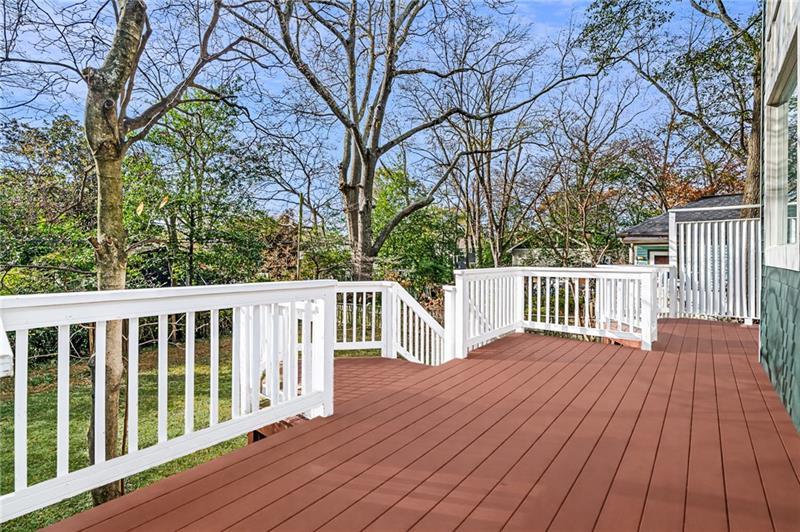 993 Highland View Northeast Atlanta, GA 30306 - Photo 29 of 54 a view of a wooden chairs on a deck