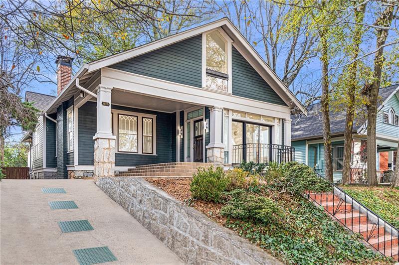 993 Highland View Northeast Atlanta, GA 30306 - Photo 39 of 54 a front view of a house with a yard