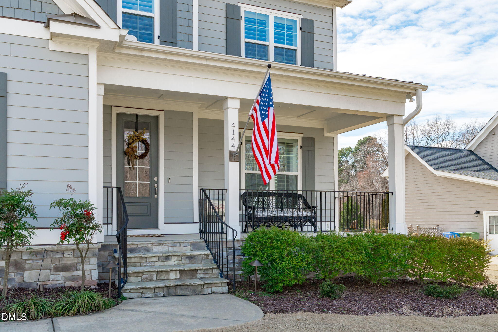4144 Olde Judd Drive Willow Spring, NC 27592 - Photo 43 of 52 a front view of a house with garden
