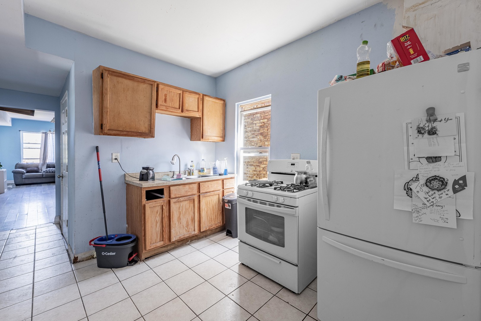 1638 South Pulaski Road Chicago, IL 60623 - Photo 8 of 22 a kitchen with stainless steel appliances a stove a sink and a refrigerator