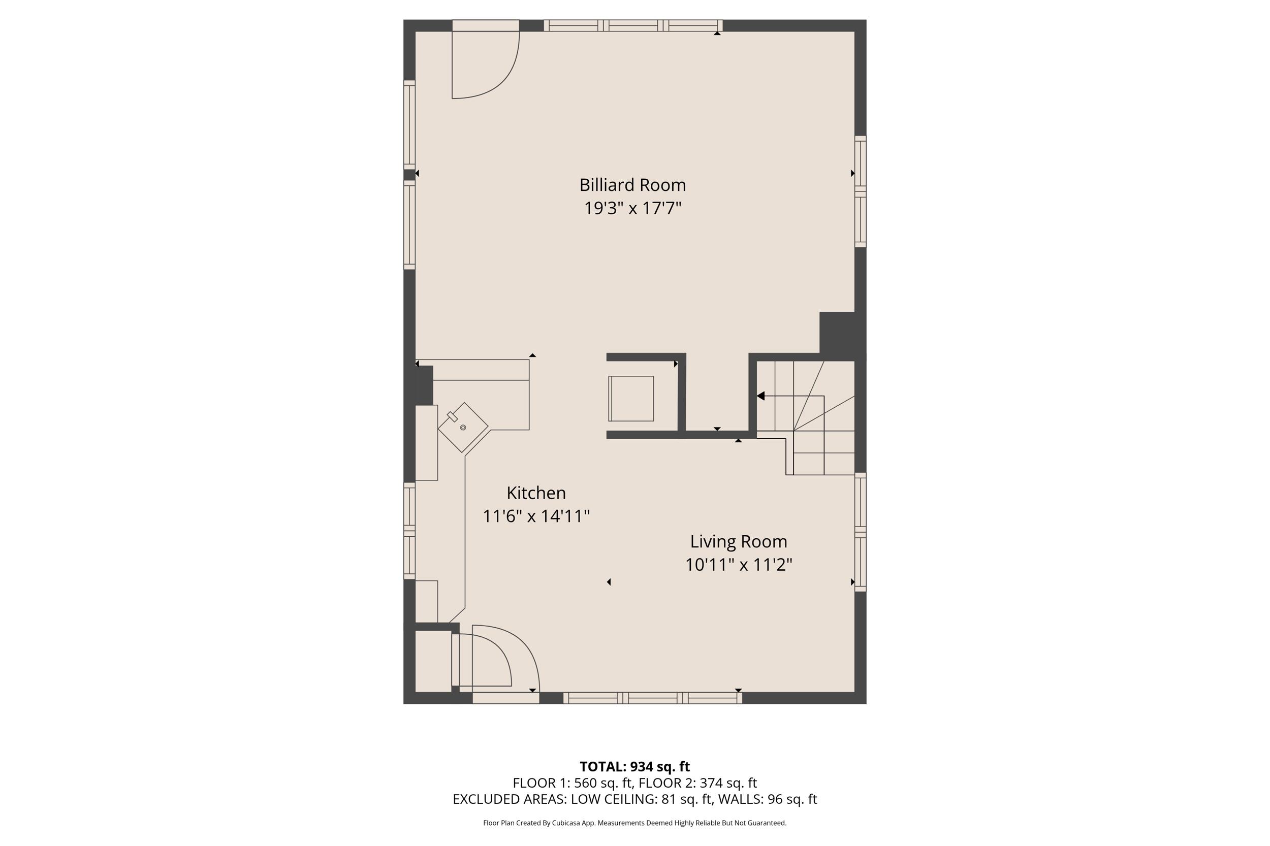 7918 Pleasant Valley Road Saukville, WI 53080 - Photo 111 of 117 Carriage House Main Level w Dimensions