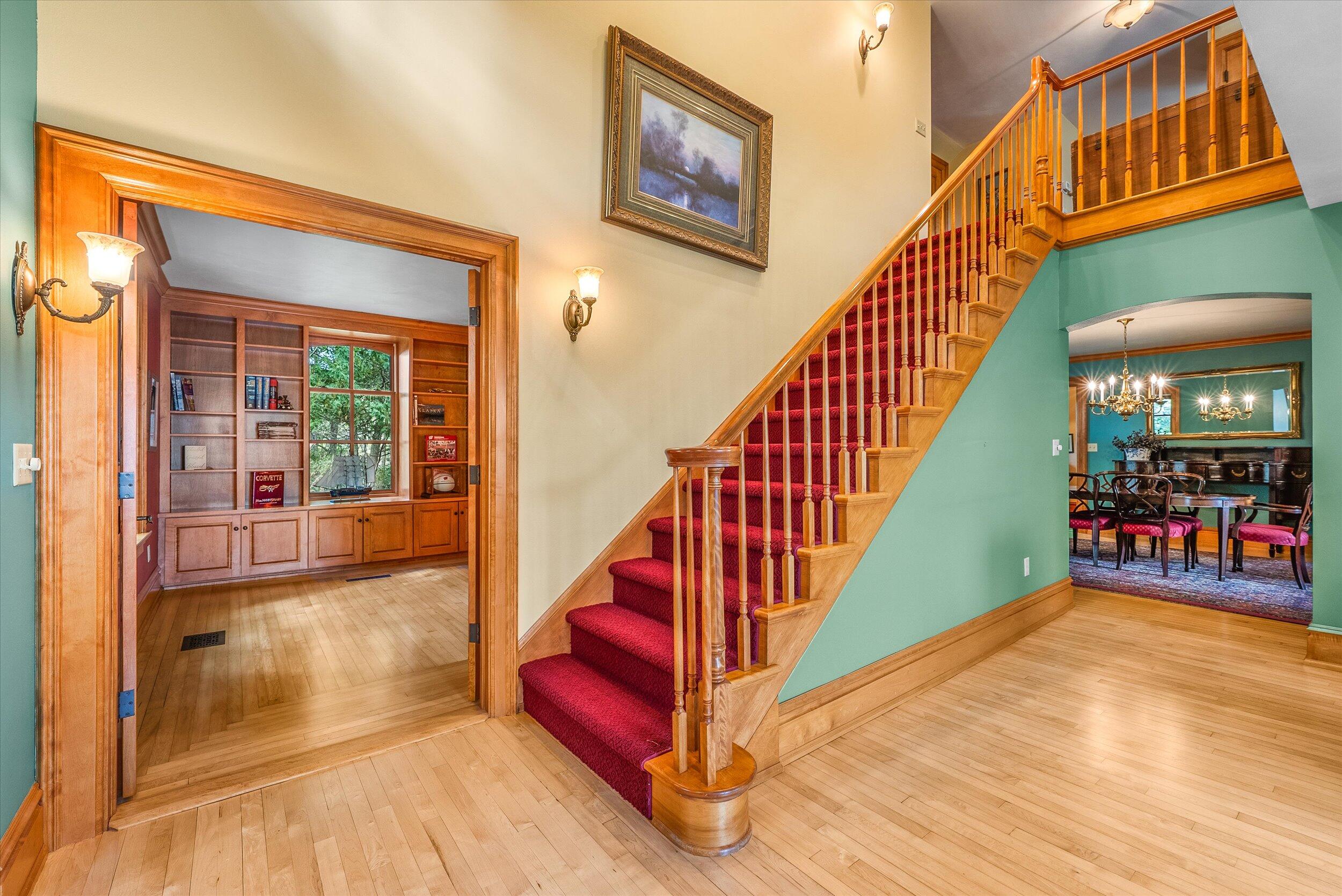 7918 Pleasant Valley Road Saukville, WI 53080 - Photo 40 of 117 Stairs to Upper Level