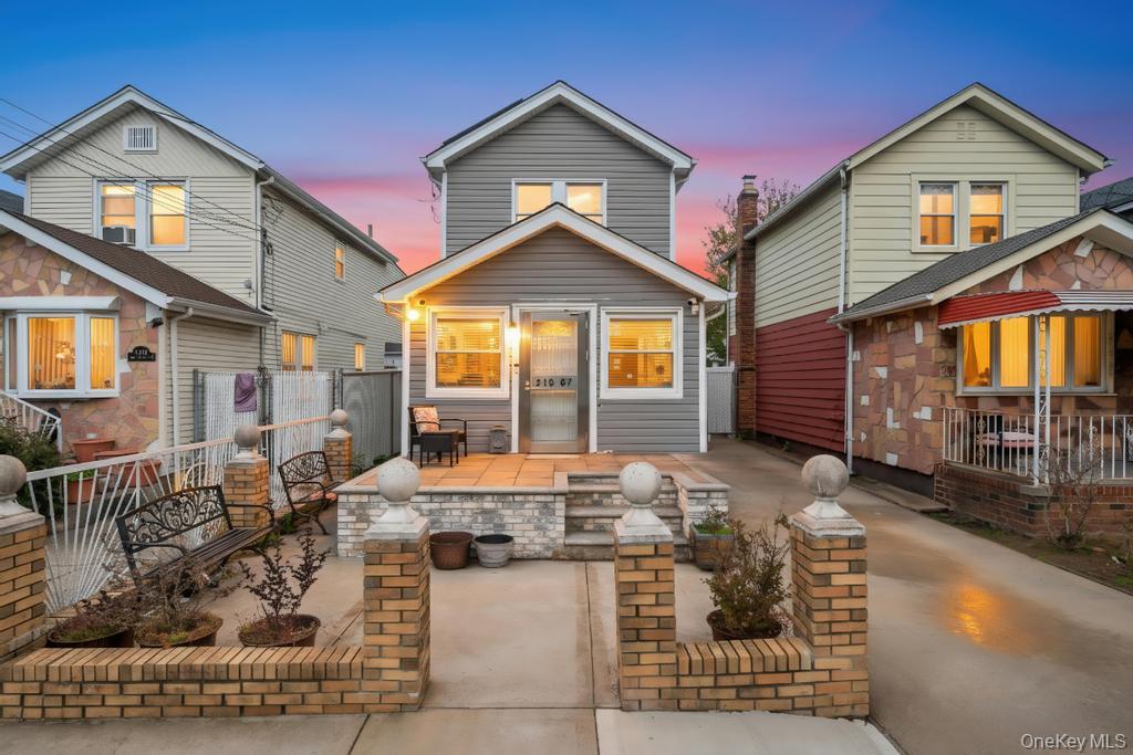 a view of a house with a outdoor space