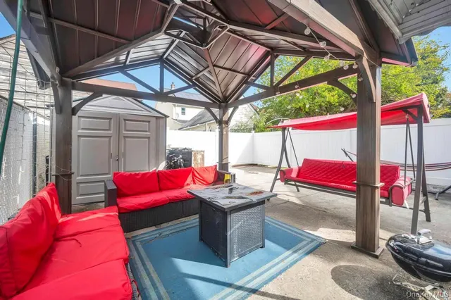 a view of outdoor seating