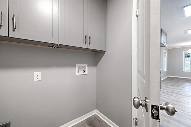 a view of a room with rack on the wall