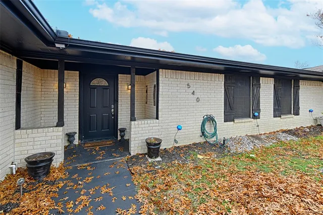 a front view of a house