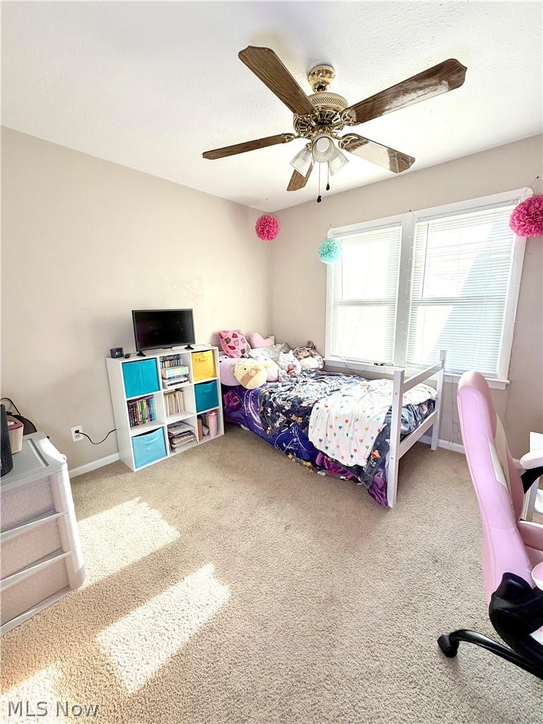 32125 Densmore Road Willowick, OH 44095 - Photo 17 of 23 Carpeted room with a ceiling fan light fixture