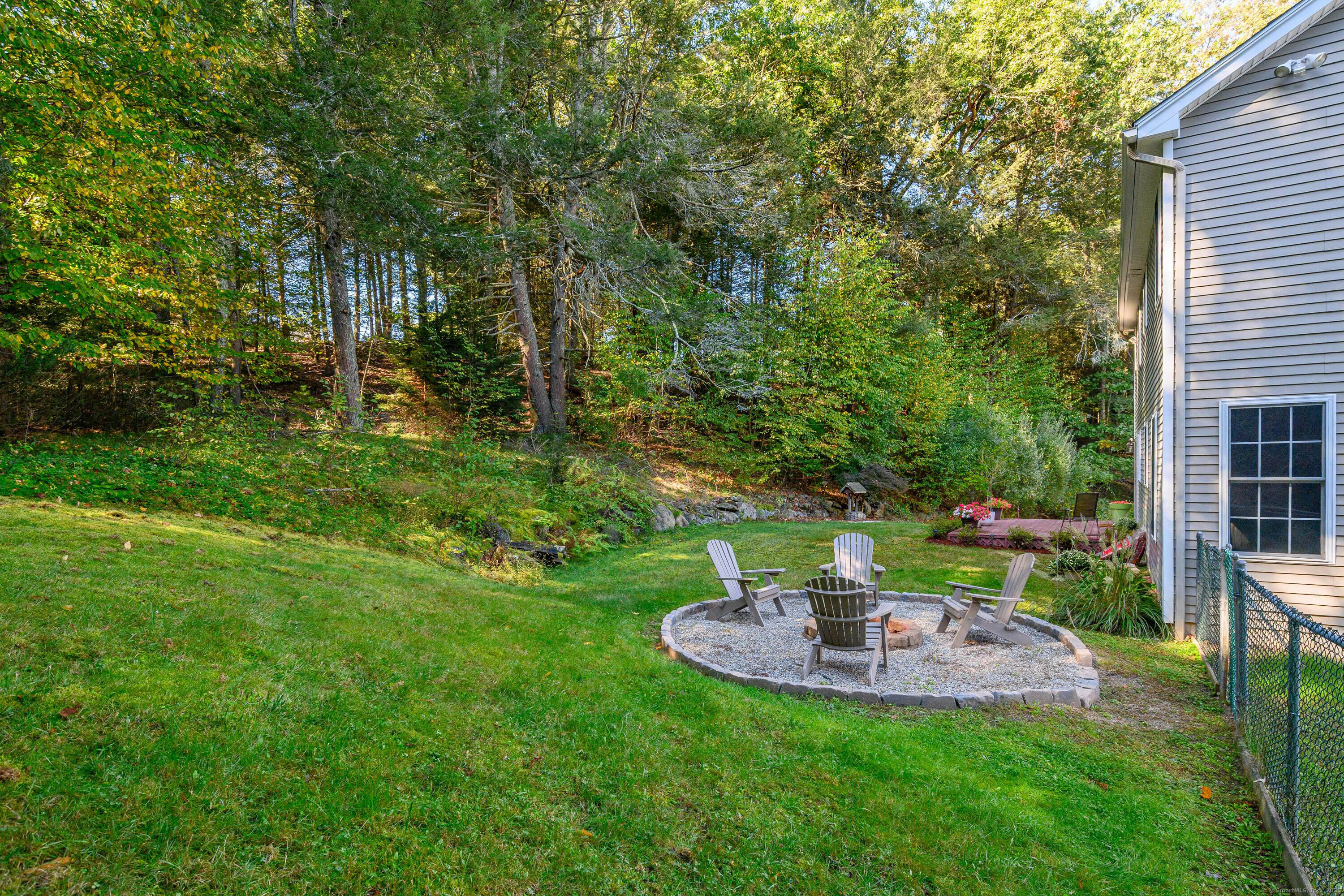 27 Pole Bridge Road Newtown, CT 06482 - Photo 31 of 39 a view of a fountain in a yard with plants