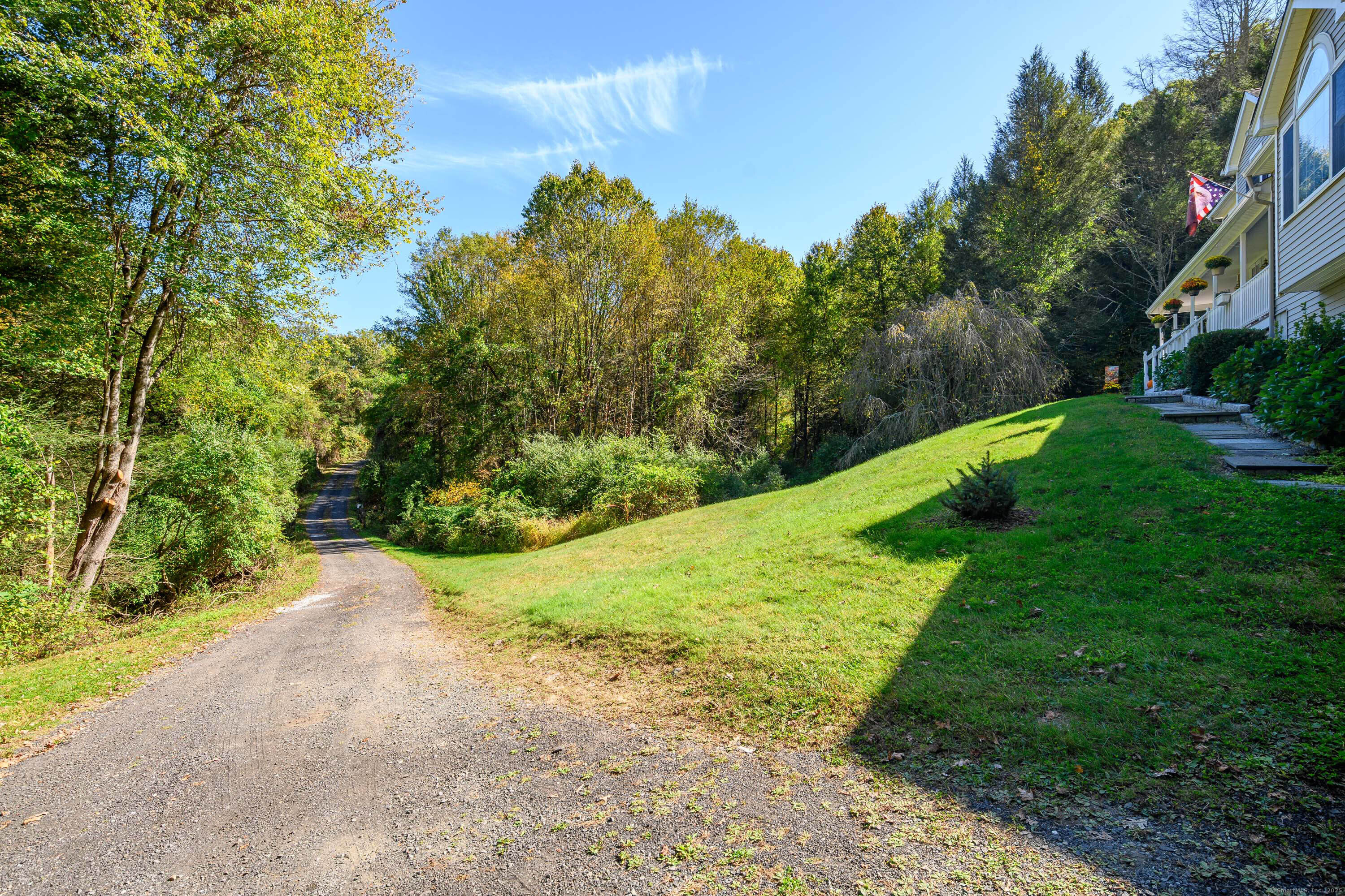 27 Pole Bridge Road Newtown, CT 06482 - Photo 35 of 39 a view of a yard with plants and large trees