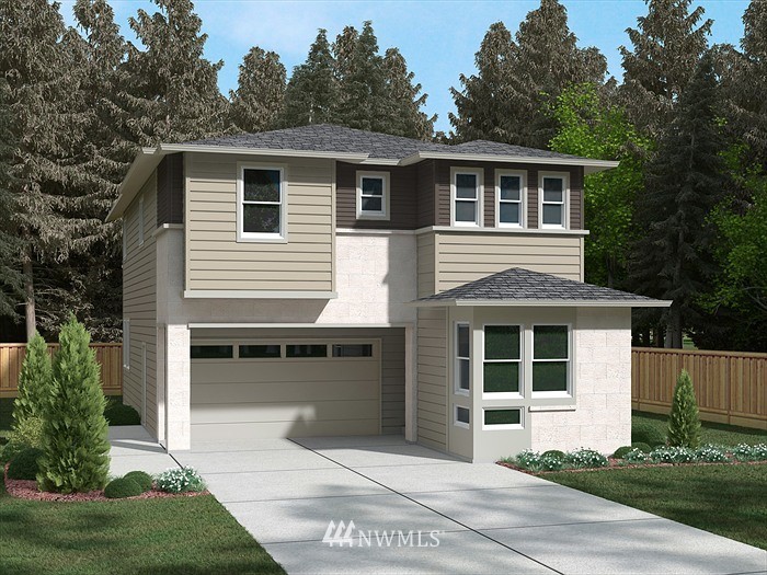 4322 Lot 48 224th Street Southeast Bothell, WA 98021 - Photo 1 of 3 a front view of a house with a garden