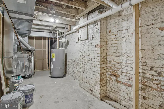 a view of water heater room