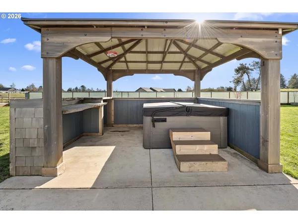 a view of a couch in the patio