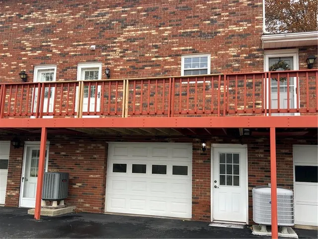 a front view of a building