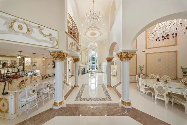 a view of a house with a swimming pool