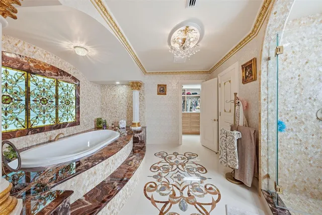 a view of a city with tall buildings