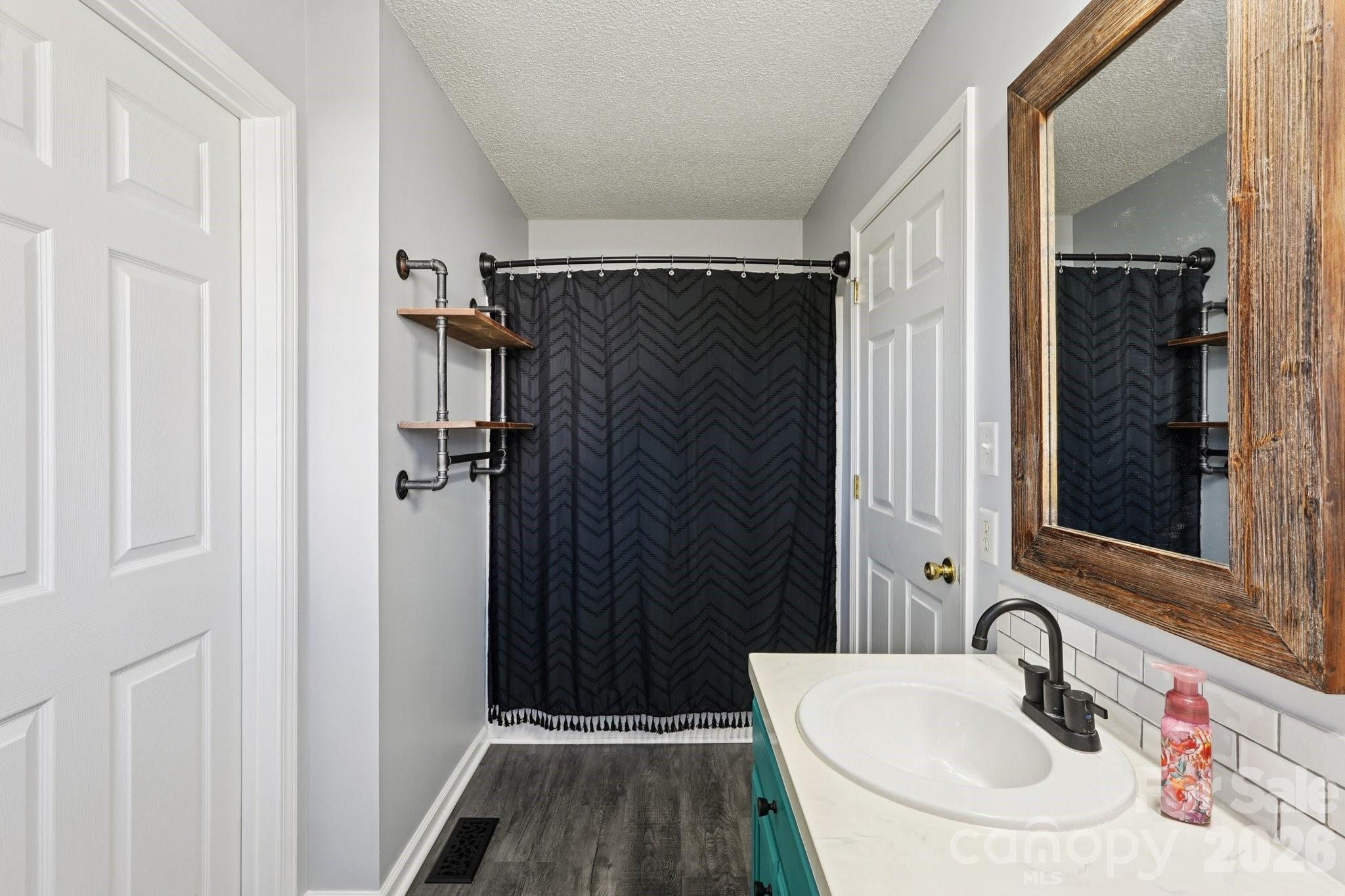 3802 Babe Lane Vale, NC 28168 - Photo 11 of 27 a bathroom with a sink and a mirror