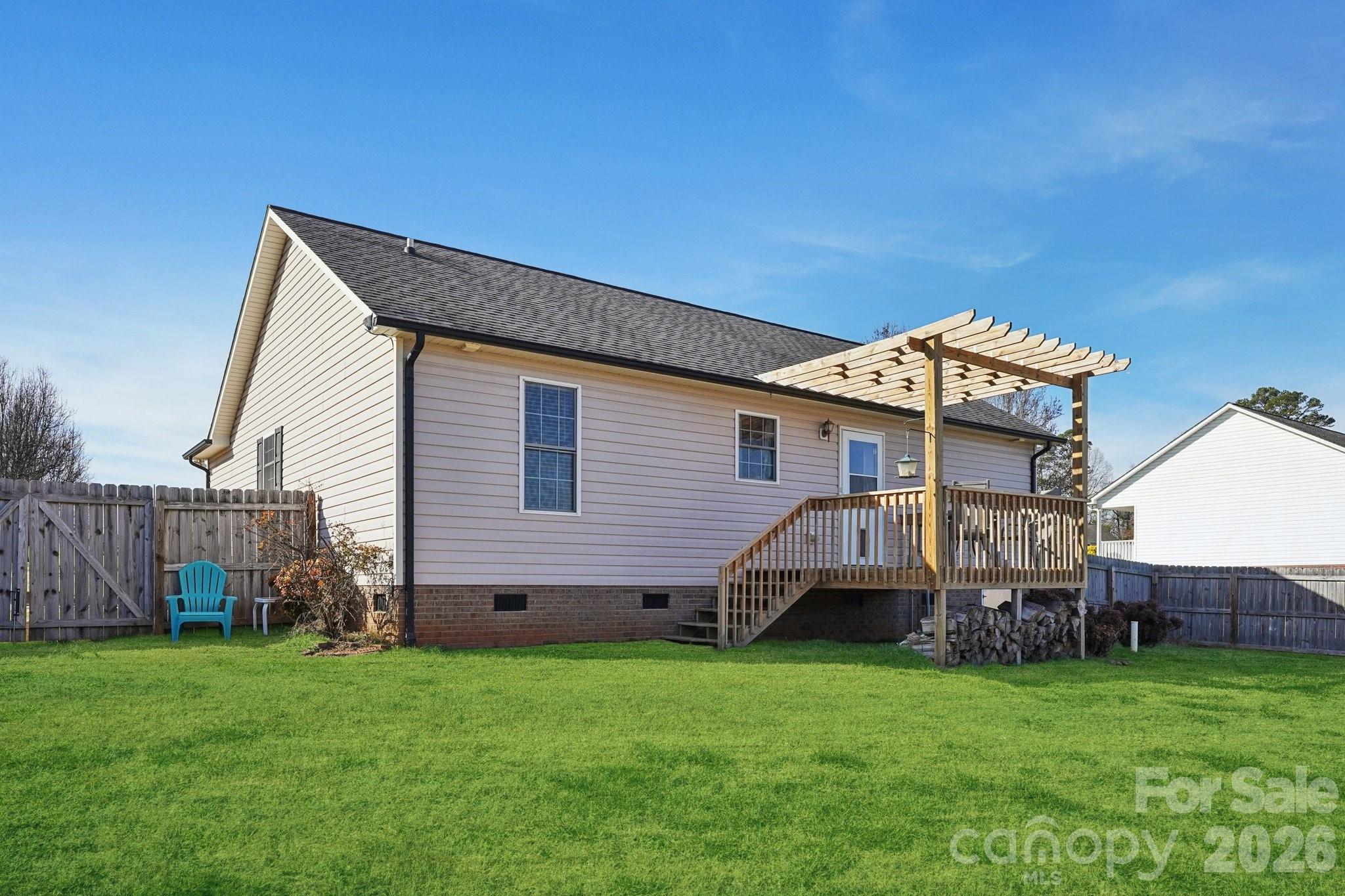 3802 Babe Lane Vale, NC 28168 - Photo 26 of 27 a view of a house with a backyard