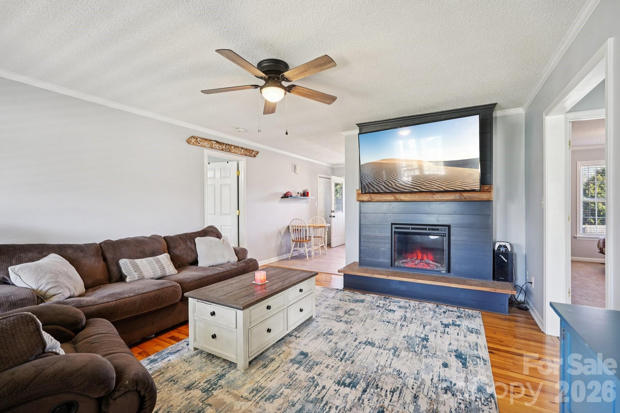 3802 Babe Lane Vale, NC 28168 - Photo 3 of 27 a living room with furniture and a fireplace