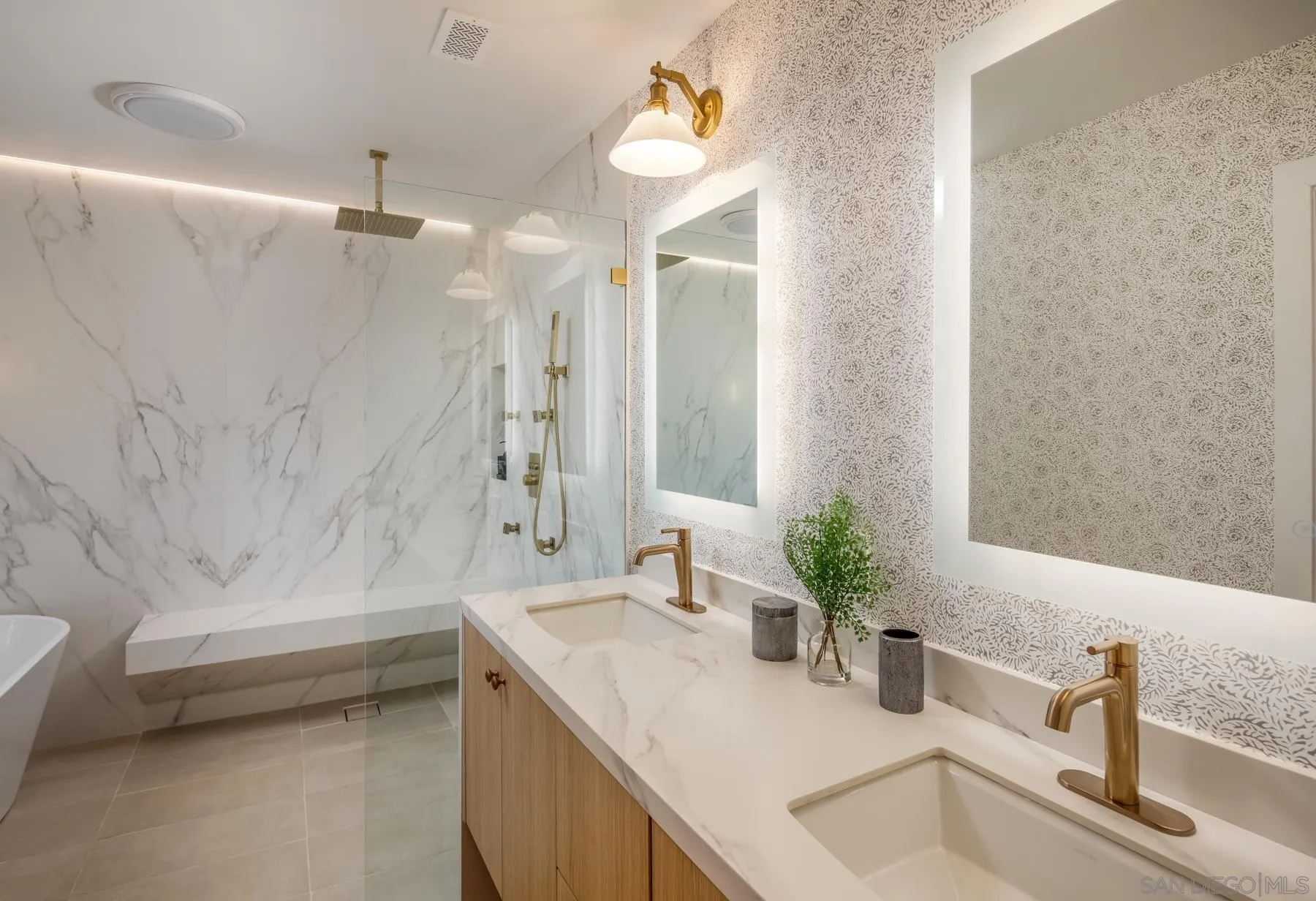 2125 Woodwind Drive Encinitas, CA 92024 - Photo 18 of 33 a bathroom with a granite countertop sink a toilet and bathtub