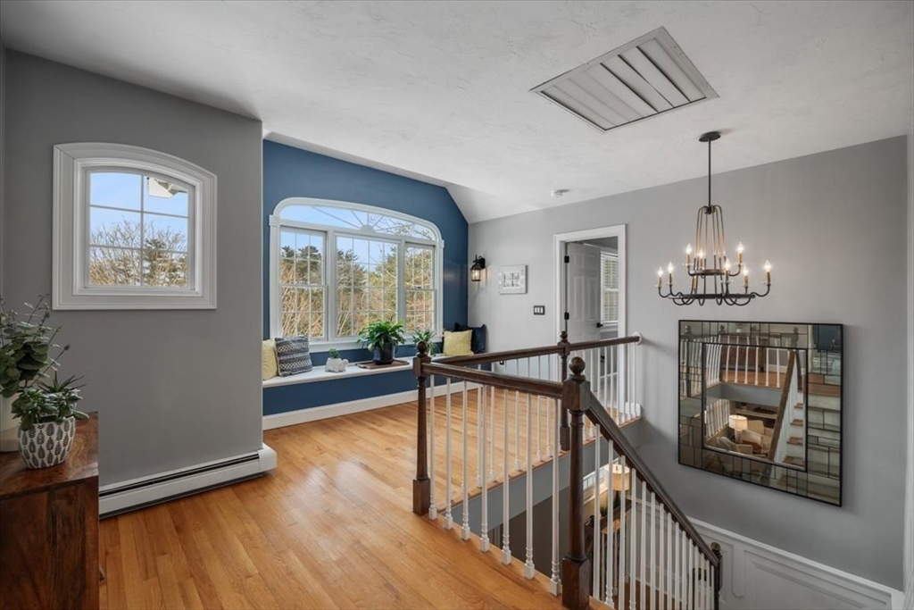 31 Round Hill Road Kingston, MA 02364 - Photo 21 of 42 a view of a livingroom with furniture window wooden floor and chandelier