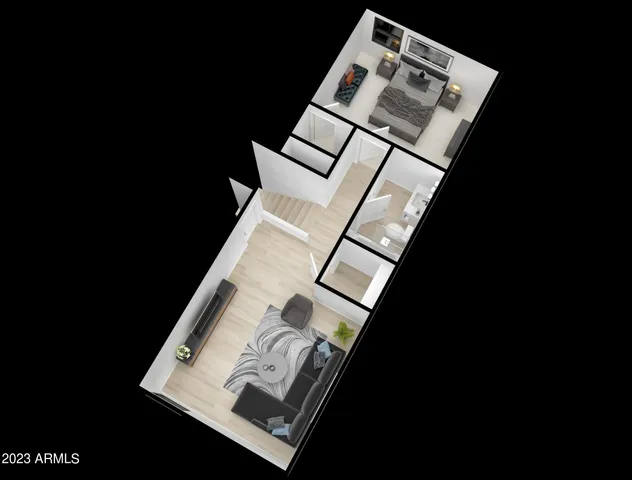 a front view of house with a garden