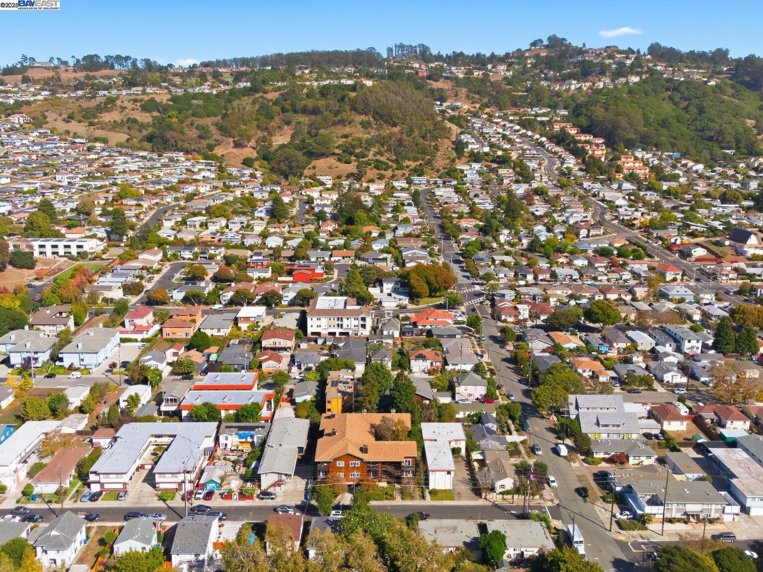 1708 Lexington Avenue, Unit 2 El Cerrito, CA 94530 - Photo 52 of 60 an aerial view of residential houses with city view