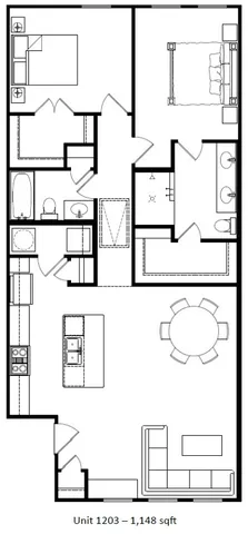 $1,800 | 504 Nursery Road, Unit 1203, The Woodlands, TX 77380