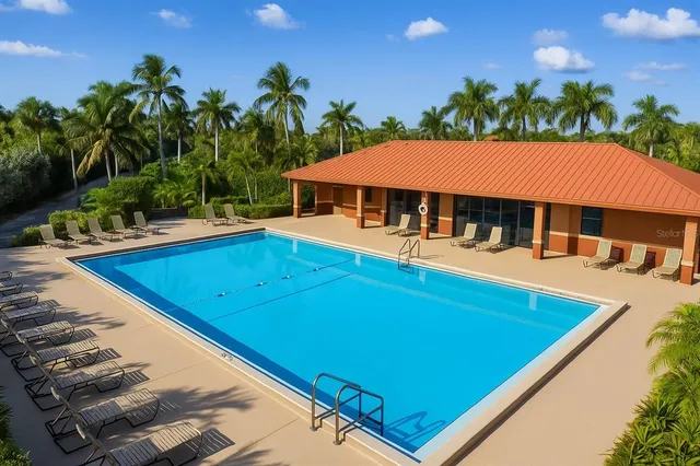 a view of a house with pool