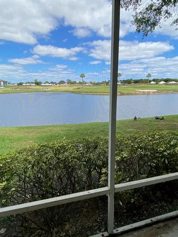 a view of an outdoor space with a lake view