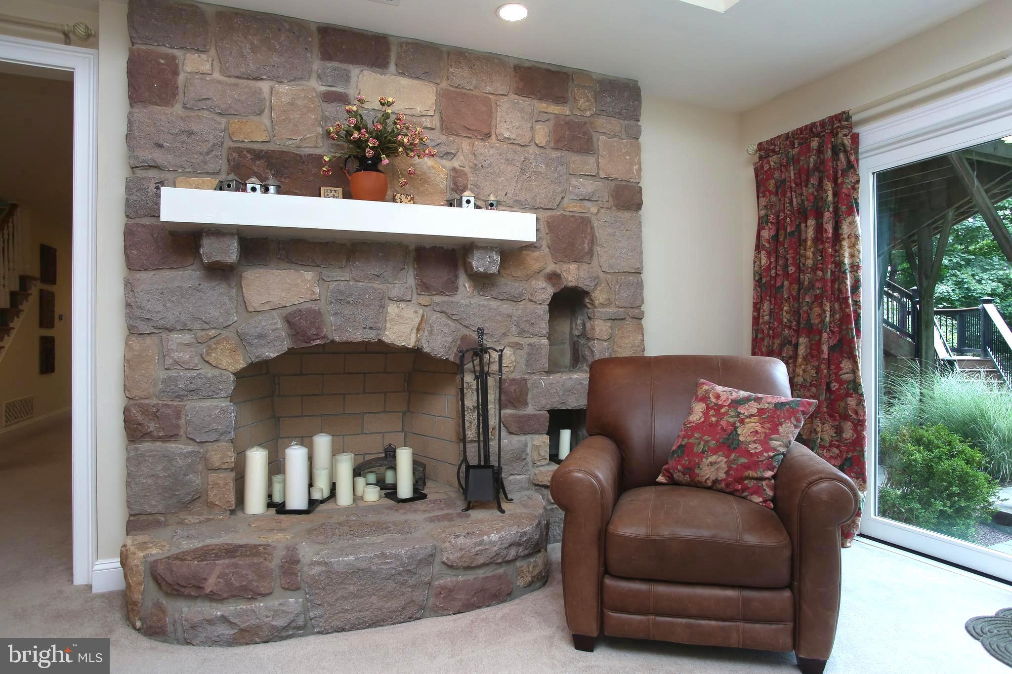 5686 Ridgeview Drive Doylestown, PA 18902 - Photo 32 of 53 Lower Level Family Room with Fireplace