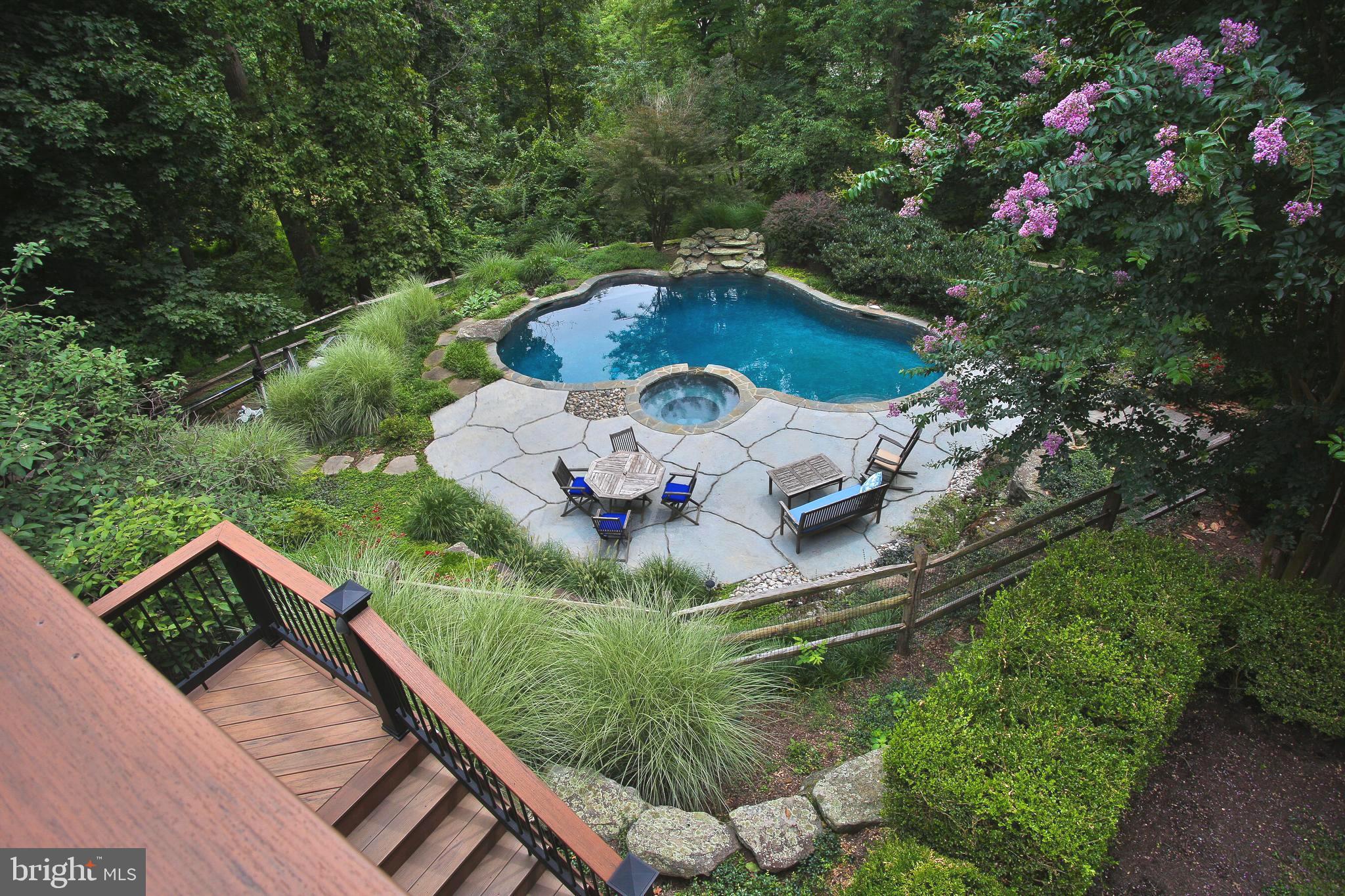 5686 Ridgeview Drive Doylestown, PA 18902 - Photo 44 of 53 Rear Deck Stair to Pool and Patio